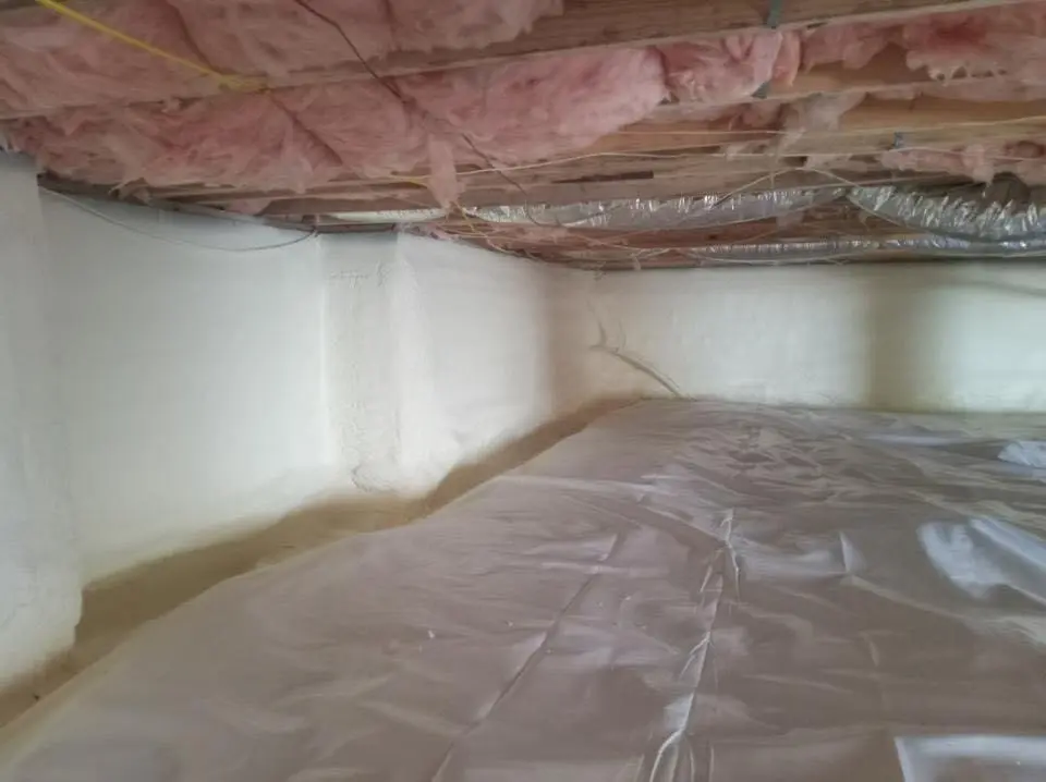 Crawl space encapsulation with closed-cell spray foam for Spray Foam Roofing in Palmer